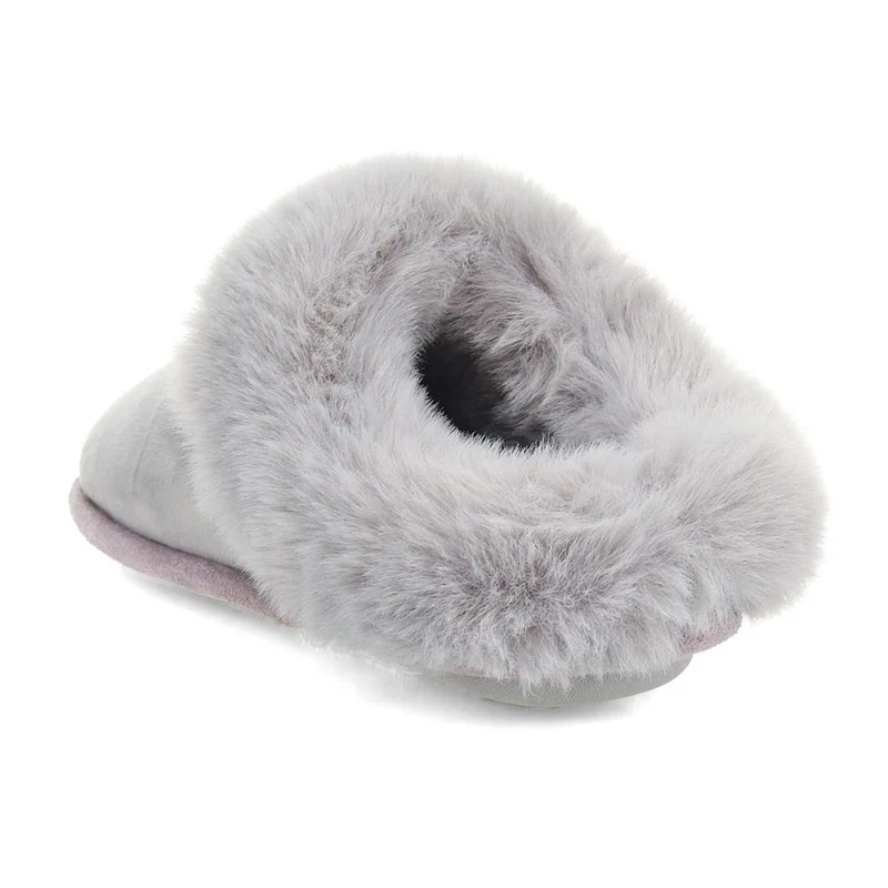 Memory Foam Mule Slippers - QING40036 / 326 295 - Grey