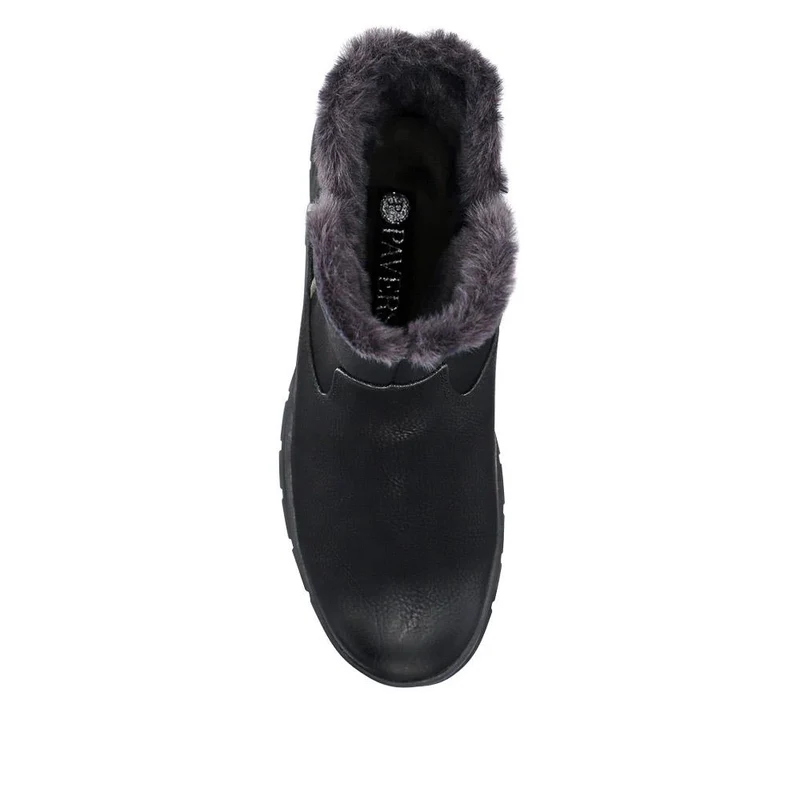 Faux-Fur-Lined Ankle Boots - SUPRE40013 / 326 256 - Black
