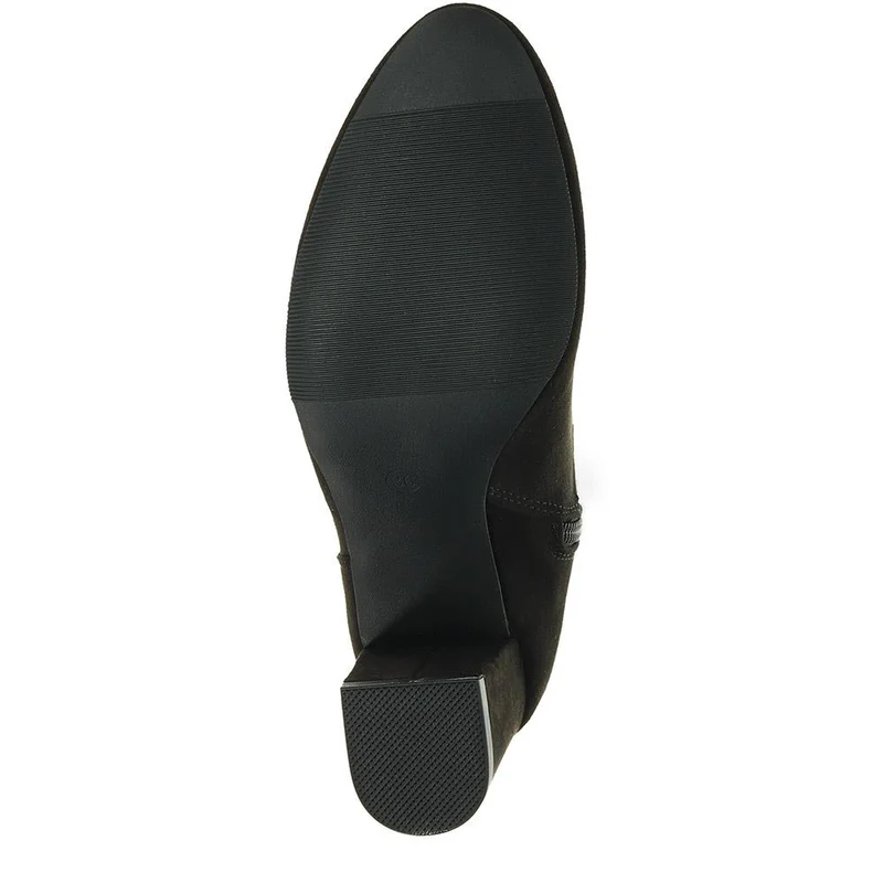 Block-Heeled Smart Long Boots - PLAN40003 / 326 235 - Black