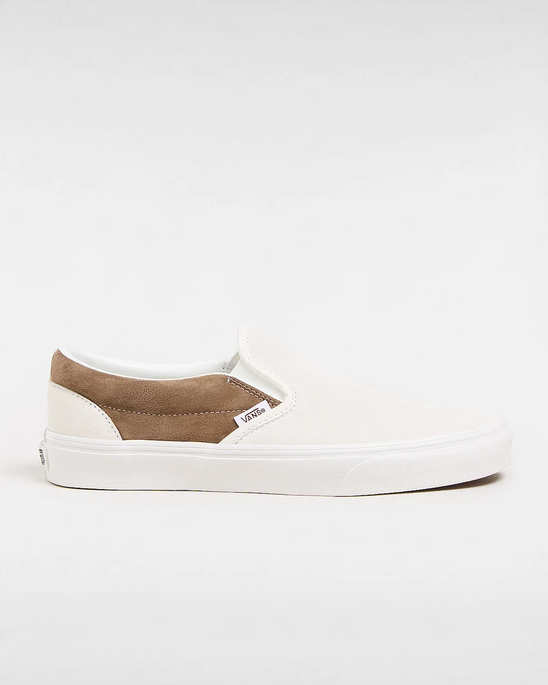 VANS Klassische Unisex-Slip-On-Sneaker aus Schweinswildleder – Kaffeelikör