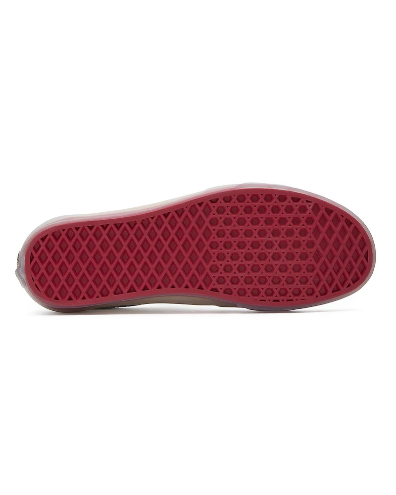 VANS Unisex-Sneaker Sk8-Low Translucent Sidewall – Weiß/Rot