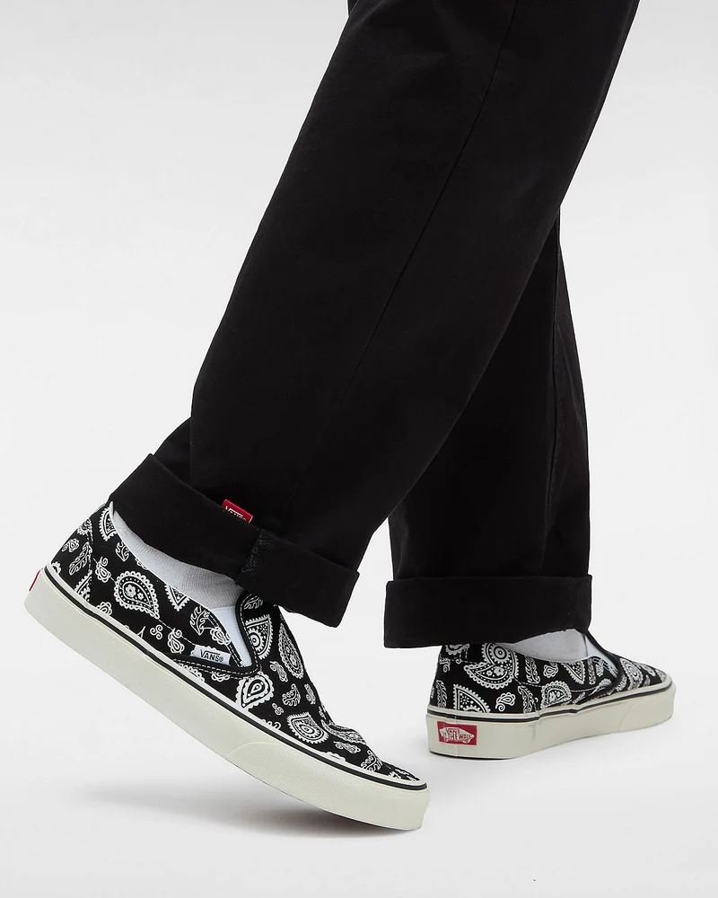 VANS Unisex Classic Primavera Paisley Slip-On-Sneaker – Schwarz