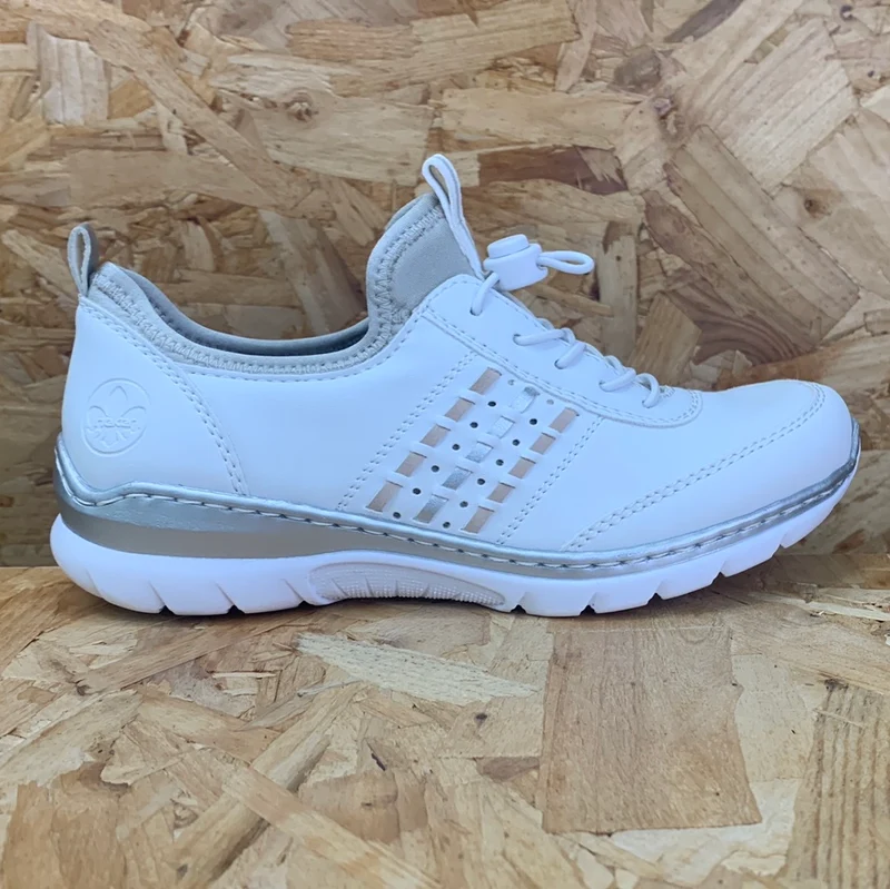 Rieker Modische Damen-Sneaker – Weiß