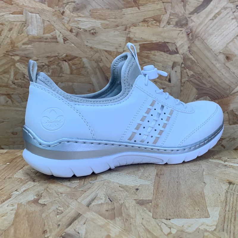 Rieker Modische Damen-Sneaker – Weiß
