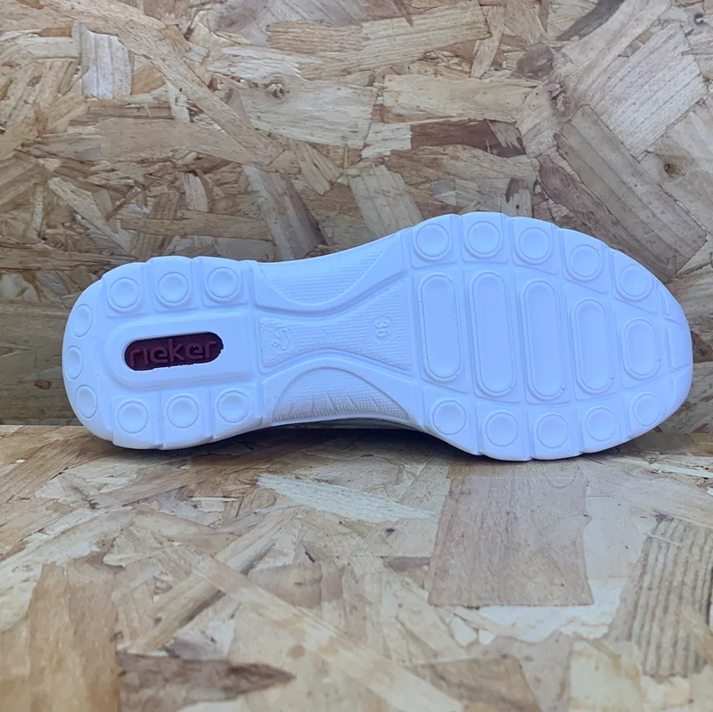 Rieker Modische Damen-Sneaker – Weiß
