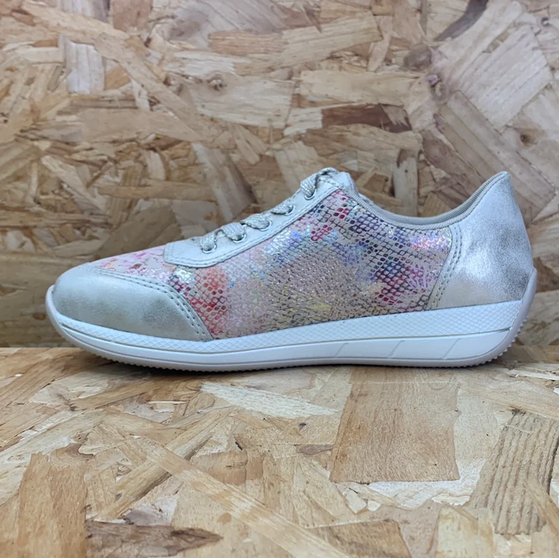 Rieker Modische extraweite Damen-Sneaker – Beige