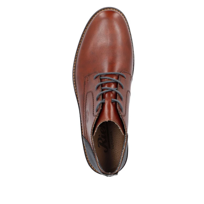 Rieker Herren-Chukka-Stiefel aus Leder – Braun