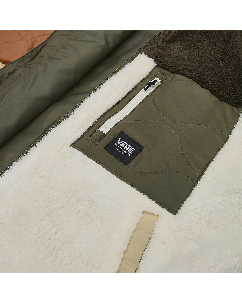 VANS Damen Vertex Mix Sherpa Jacke – Grape Leaf