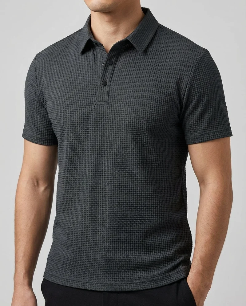 Polo strutturata da uomo | Moda a manica corta