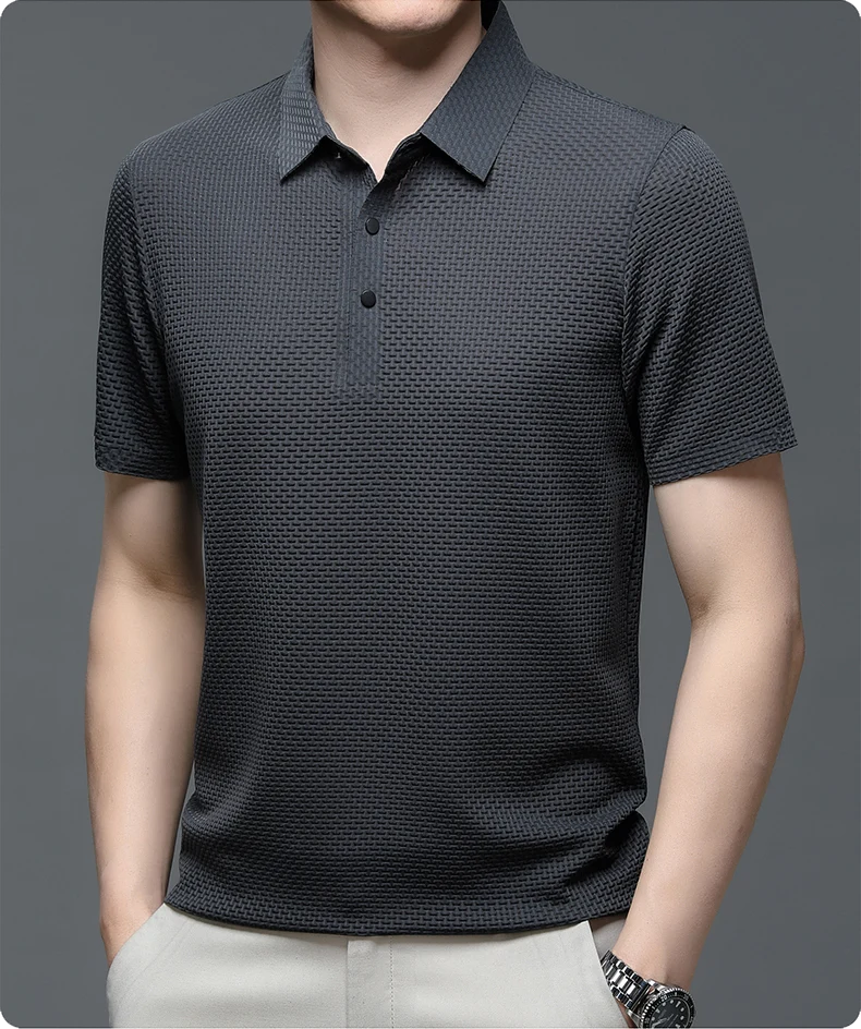 Polo strutturata da uomo | Moda a manica corta