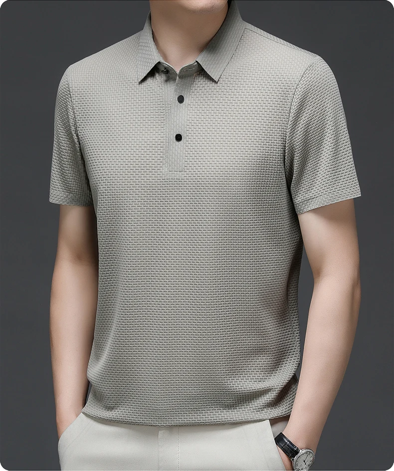 Polo strutturata da uomo | Moda a manica corta