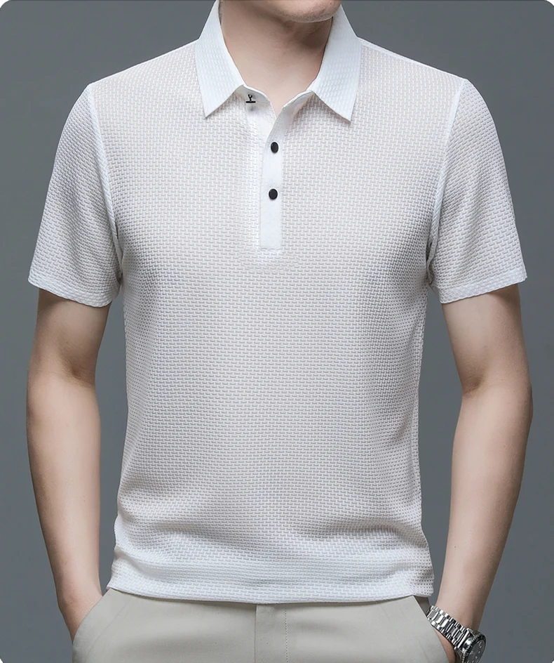 Polo strutturata da uomo | Moda a manica corta