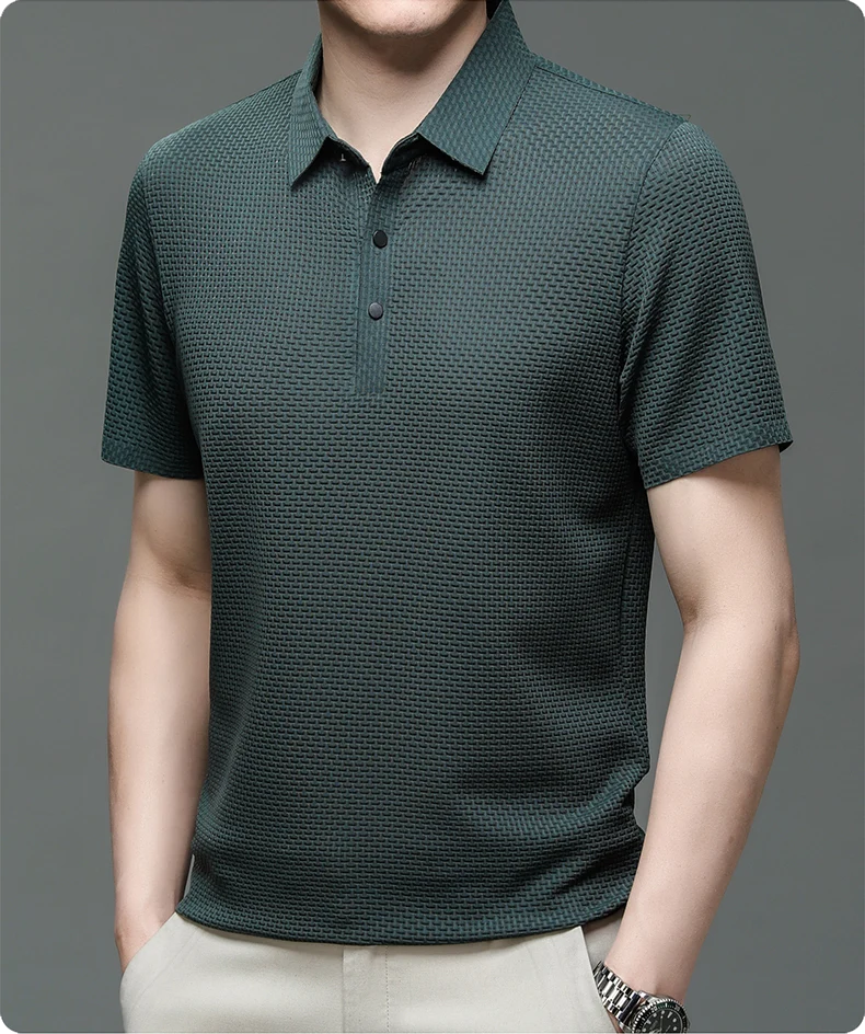 Polo strutturata da uomo | Moda a manica corta