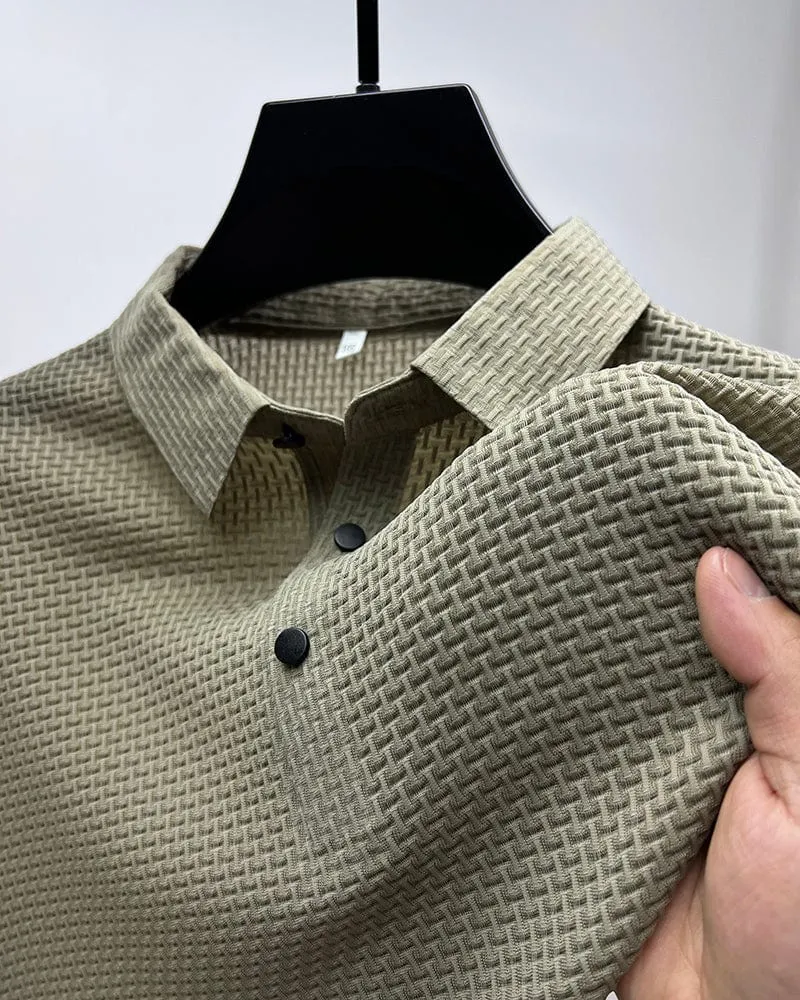 Polo strutturata da uomo | Moda a manica corta