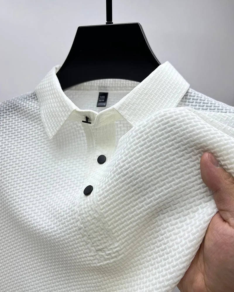 Polo strutturata da uomo | Moda a manica corta