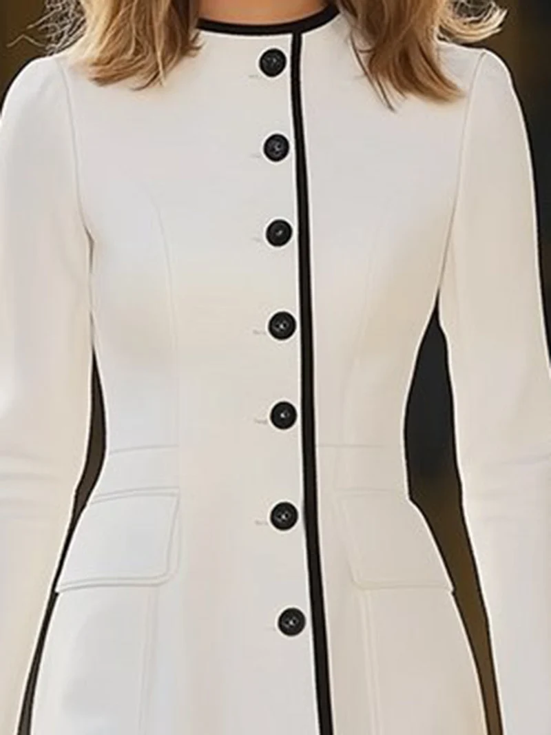 Abito elegante con scollo rotondo | Abiti da festa donna