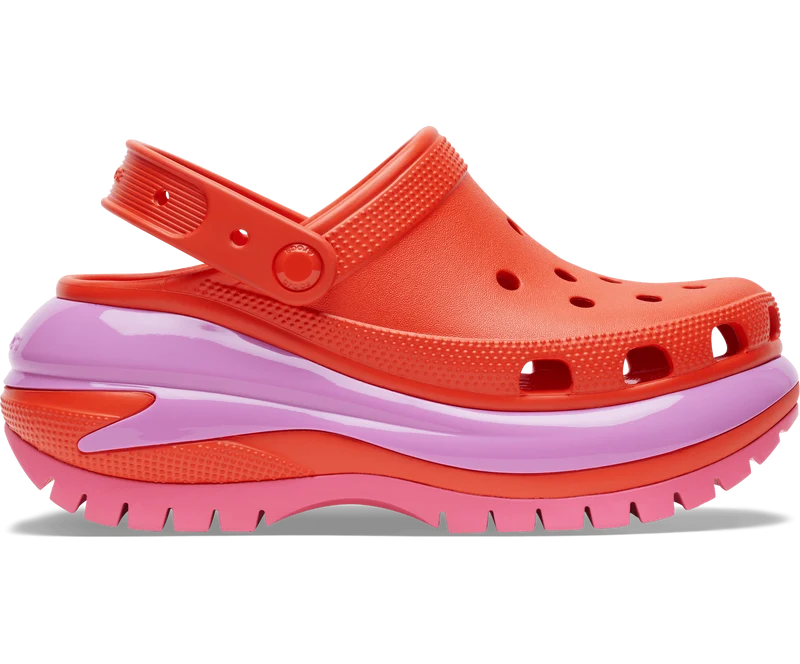 CROCS Unisex Mega Crush Clog – Lava