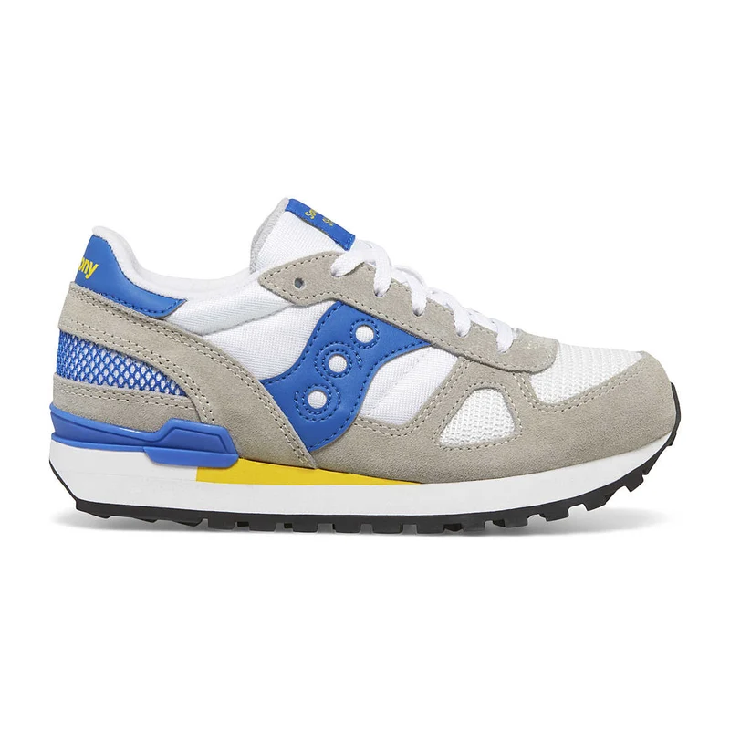 Saucony Shadow Original-Sneaker für Kinder – Grau / Weiß / Blau