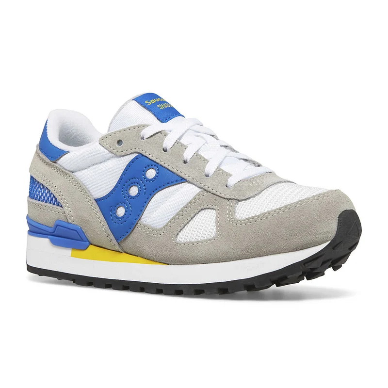 Saucony Shadow Original-Sneaker für Kinder – Grau / Weiß / Blau
