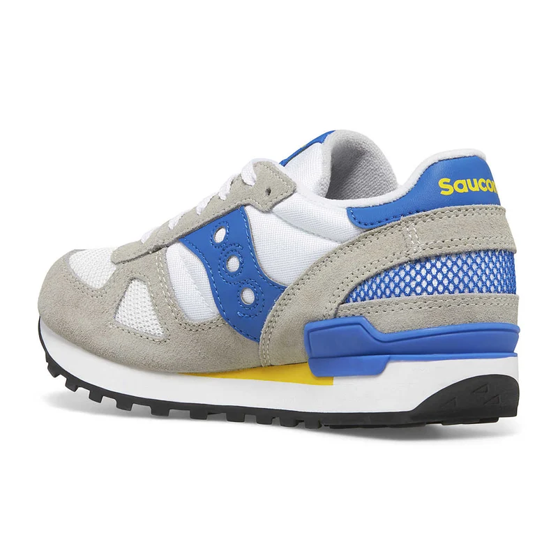 Saucony Shadow Original-Sneaker für Kinder – Grau / Weiß / Blau