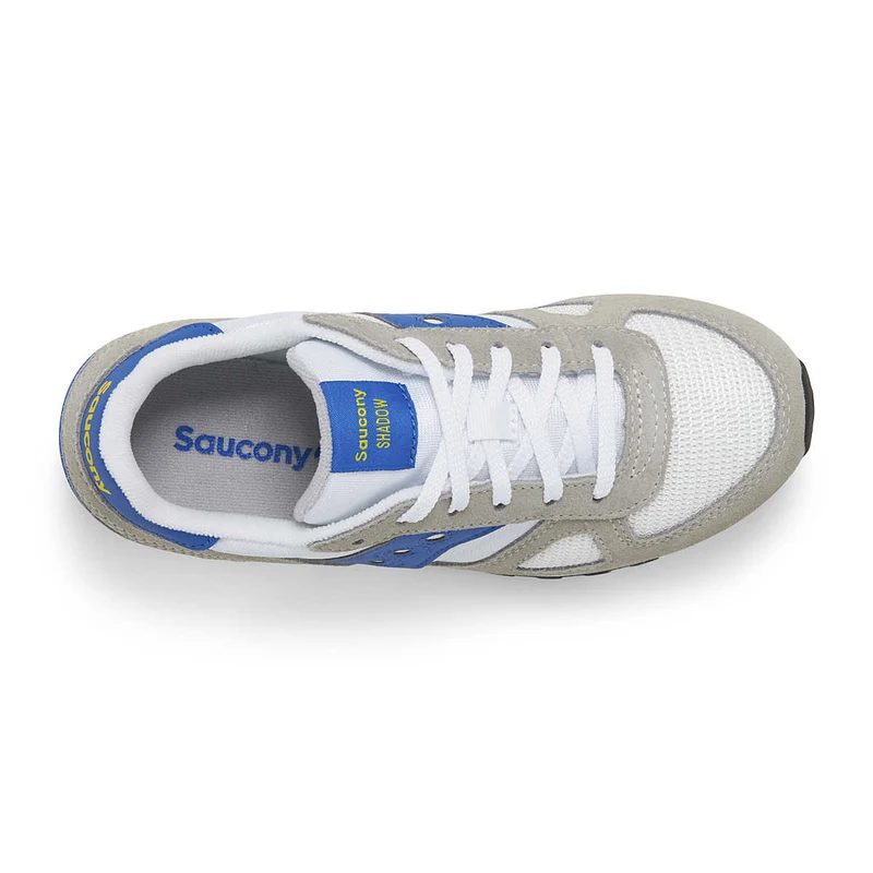Saucony Shadow Original-Sneaker für Kinder – Grau / Weiß / Blau