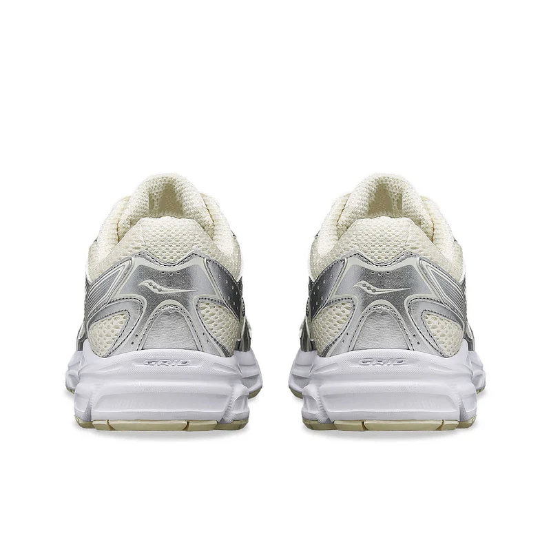 Saucony Damen Grid Ride Millennium Trainer – Creme / Silber