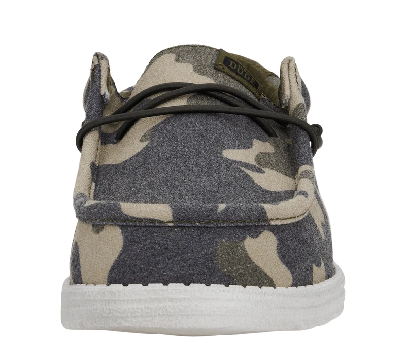 Hey Dude Wally Herren-Mokassin, gewaschenes Camouflage-Muster - Camouflage