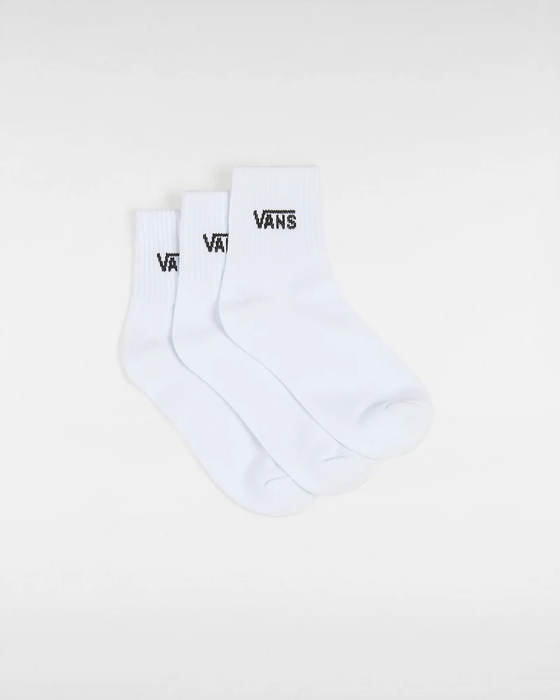 VANS Damen-Half-Crew-Socken (3 Paar) – Weiß