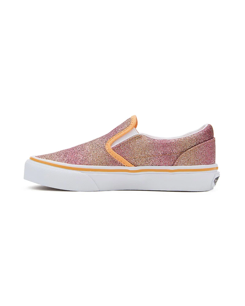 VANS Klassische Slip-On-Sneaker „Sunrise Glitter“ für Kinder – Mehrfarbig