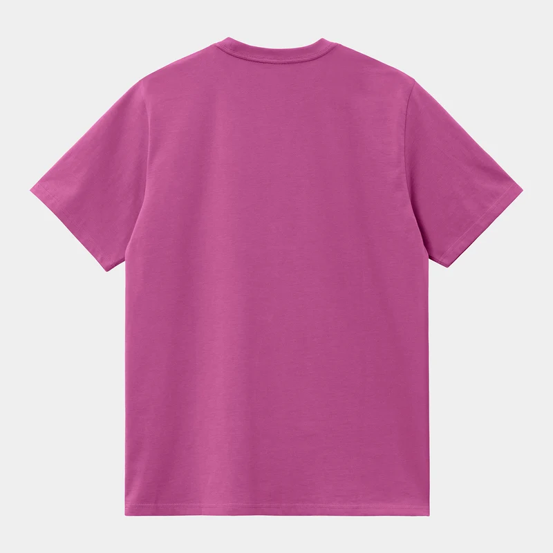Carhartt WIP Kurzarm-T-Shirt mit Schriftzug für Herren – Magenta
