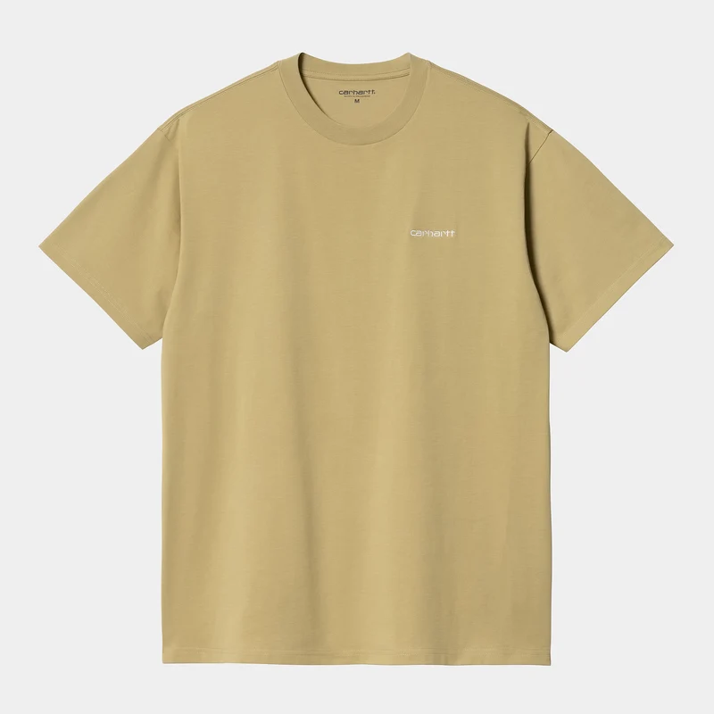 Carhartt WIP Herren-Kurzarm-T-Shirt mit Schriftzug-Stickerei – Achat