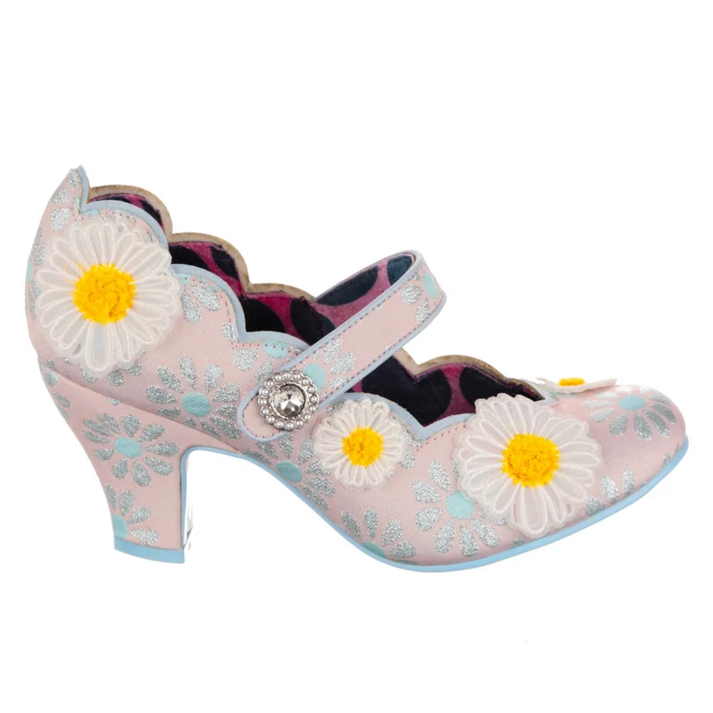 Irregular Choice Daisy Darling High Heel für Damen – Blassrosa