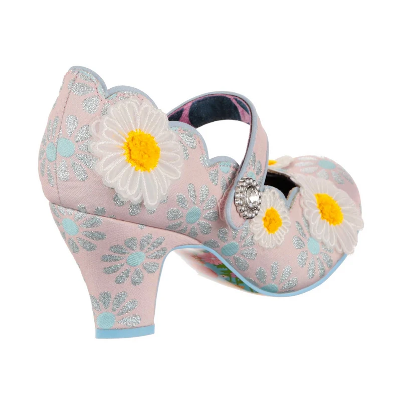 Irregular Choice Daisy Darling High Heel für Damen – Blassrosa