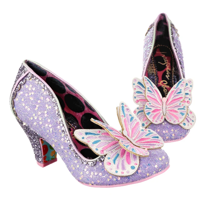 Irregular Choice Damen Madam Mariposa High Heel - Lavendel
