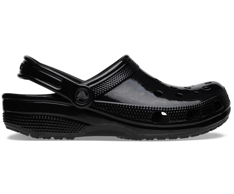 CROCS Unisex Classic High Shine Clog – Schwarz