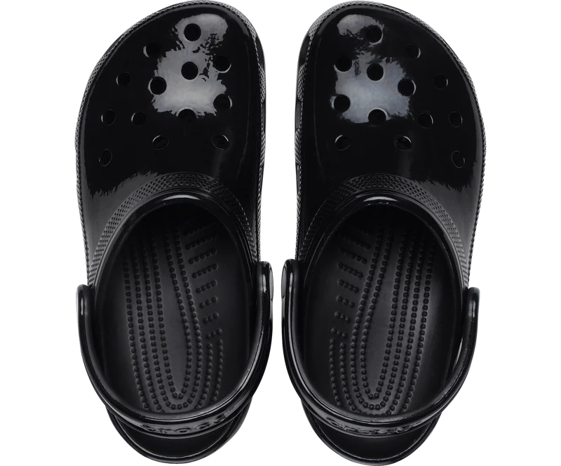 CROCS Unisex Classic High Shine Clog – Schwarz