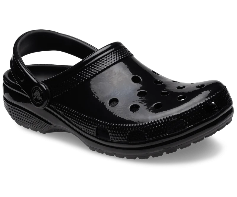CROCS Unisex Classic High Shine Clog – Schwarz