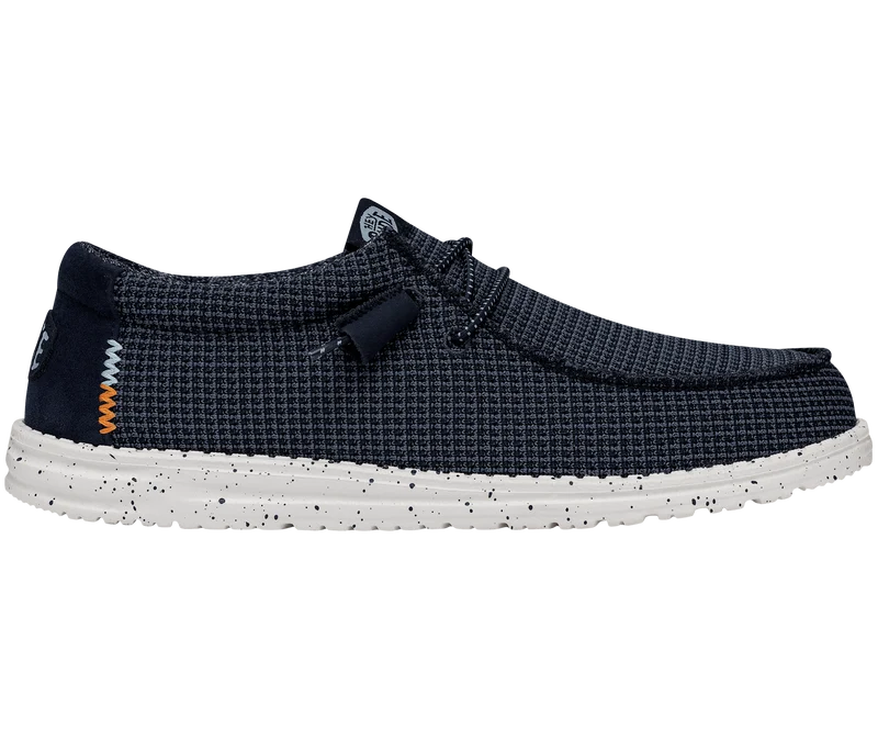 Hey Dude Wally Sport Mesh-Mokassin für Herren – Marineblau