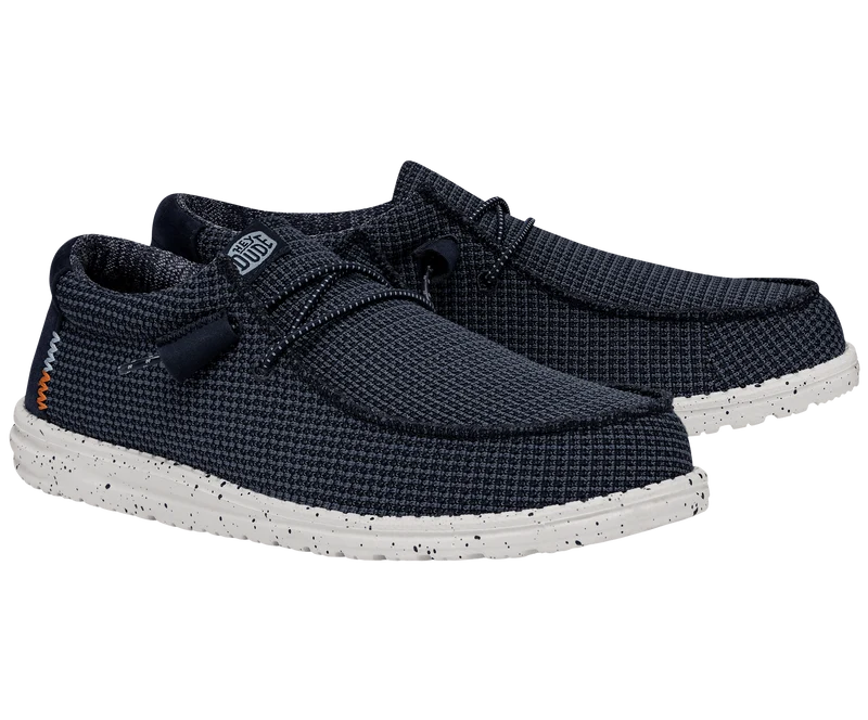 Hey Dude Wally Sport Mesh-Mokassin für Herren – Marineblau