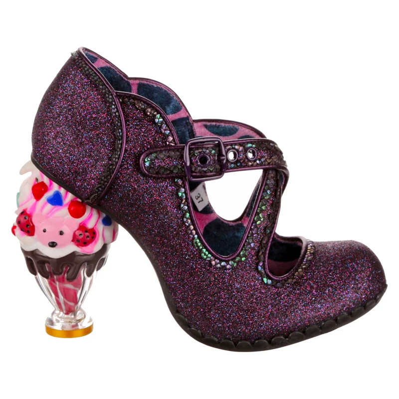 Irregular Choice Damen-High-Heel mit Lieblingsgeschmack – Dunkellila