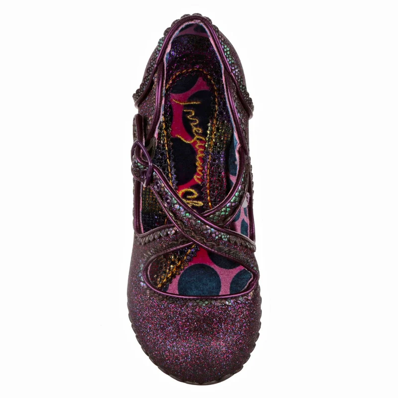 Irregular Choice Damen-High-Heel mit Lieblingsgeschmack – Dunkellila