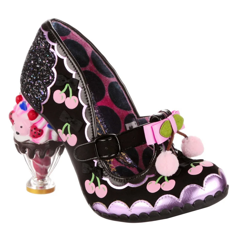 Irregular Choice Damen Cherry Cheer High Heel - Schwarz