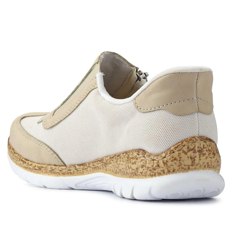 Memory Foam Slip-On Trainers - RKR41503 / 326 819 - Beige