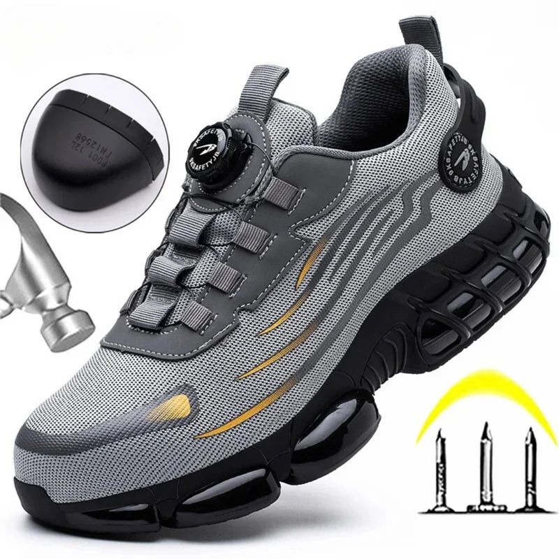 Scarpe antinfortunistiche S3 con puntale in acciaio | scarpe da lavoro uomo leggere e antiscivolo