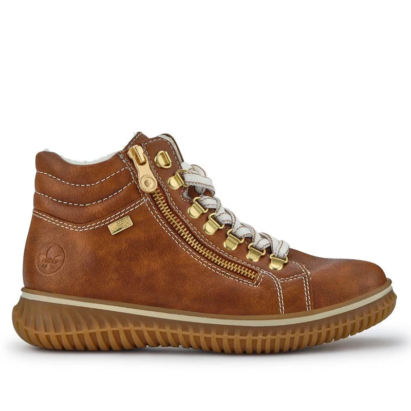 Casual Lace-Up Boots - RKR40522 / 326 099 - Tan