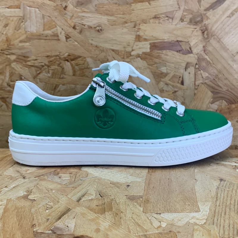 Rieker Mode-Sneaker für Damen – Grün
