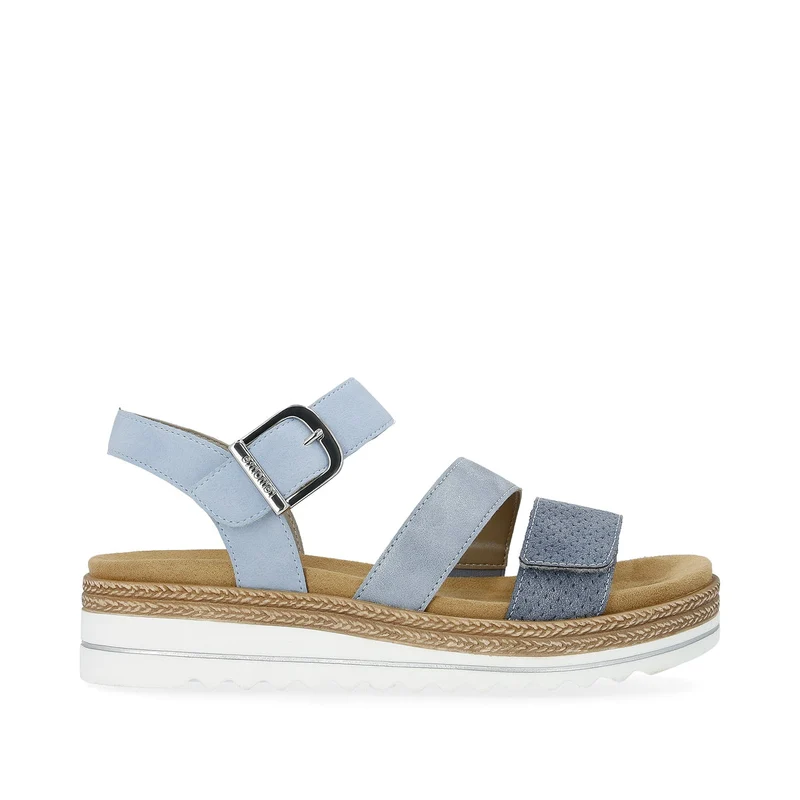Remonte Mode-Plateau-Sandale für Damen – Blau
