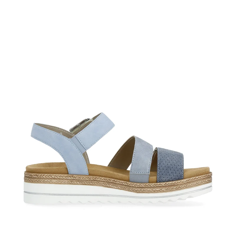 Remonte Mode-Plateau-Sandale für Damen – Blau