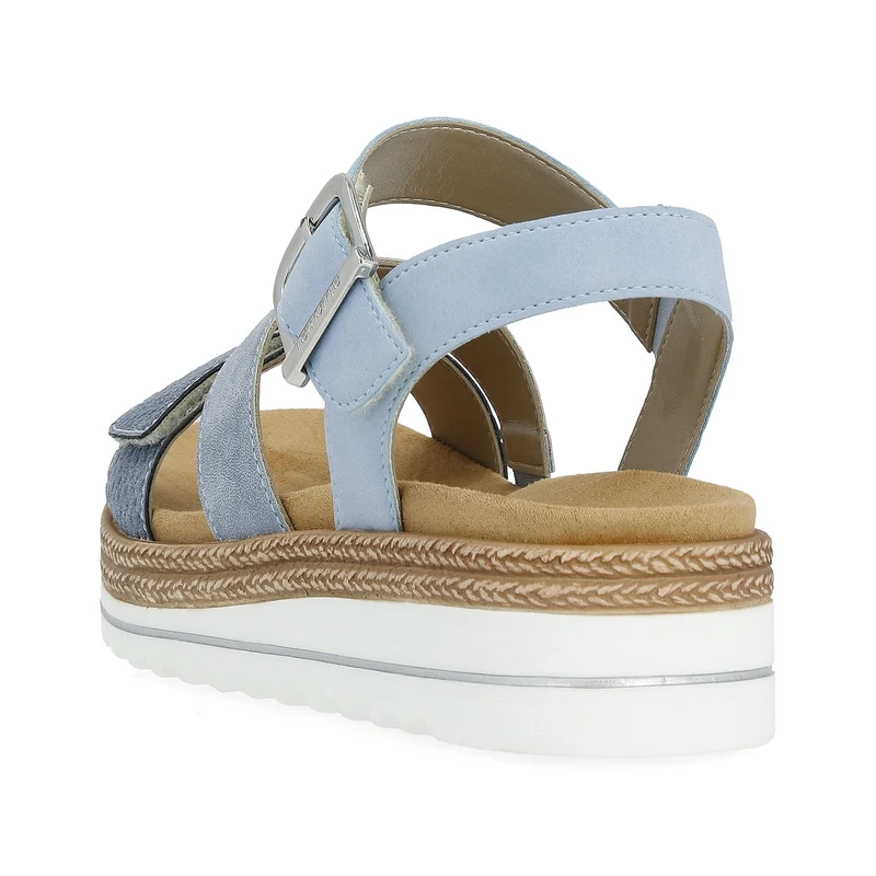 Remonte Mode-Plateau-Sandale für Damen – Blau