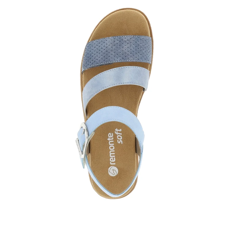 Remonte Mode-Plateau-Sandale für Damen – Blau